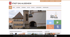 Desktop Screenshot of gau-algesheim.de